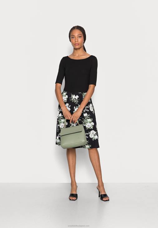 Anna Field nők jersey ruha fekete RTVD169