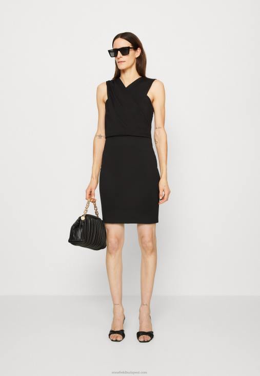 Anna Field nők jersey ruha fekete RTVD174