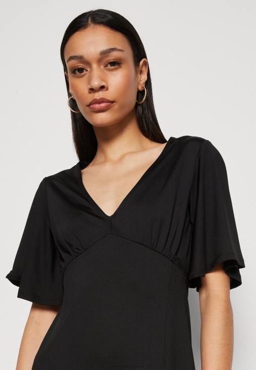 Anna Field nők jersey ruha fekete RTVD176