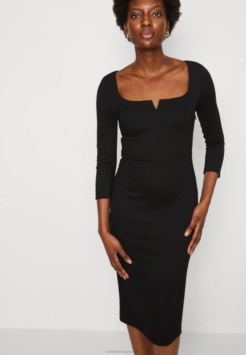 Anna Field nők jersey ruha fekete RTVD178