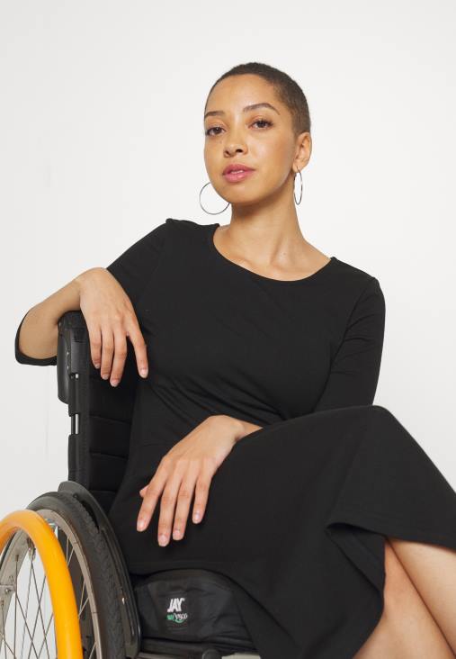 Anna Field nők jersey ruha fekete RTVD181