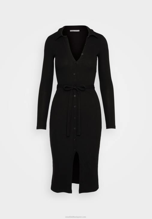 Anna Field nők jersey ruha fekete RTVD183