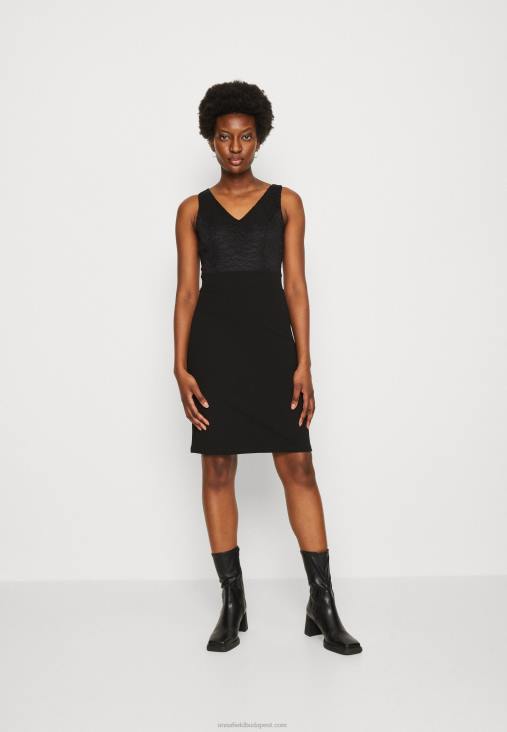 Anna Field nők jersey ruha fekete RTVD63