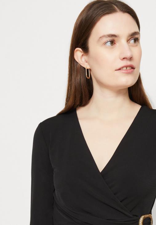 Anna Field nők jersey ruha fekete RTVD66