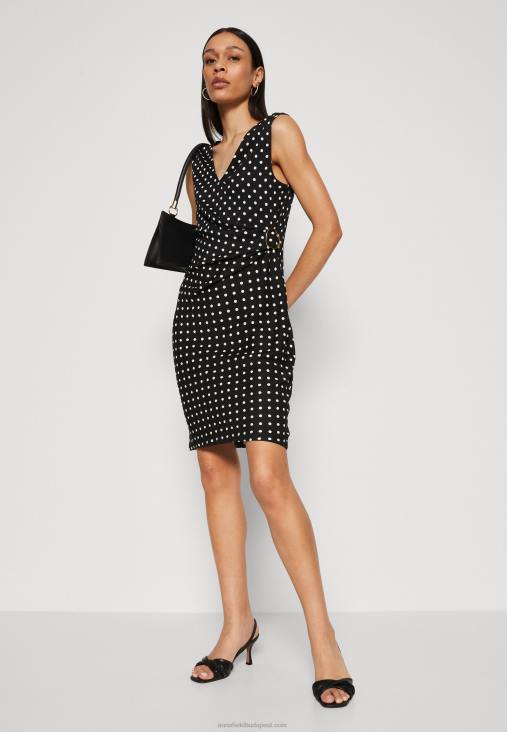 Anna Field nők jersey ruha fekete/fehér RTVD108