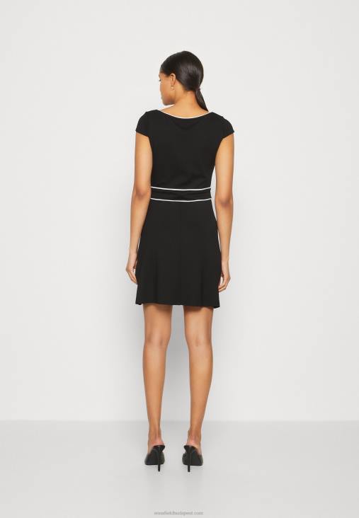 Anna Field nők jersey ruha fekete/fehér RTVD113