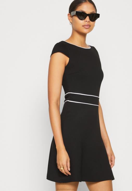 Anna Field nők jersey ruha fekete/fehér RTVD113