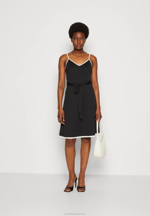 Anna Field nők jersey ruha fekete/fehér RTVD115