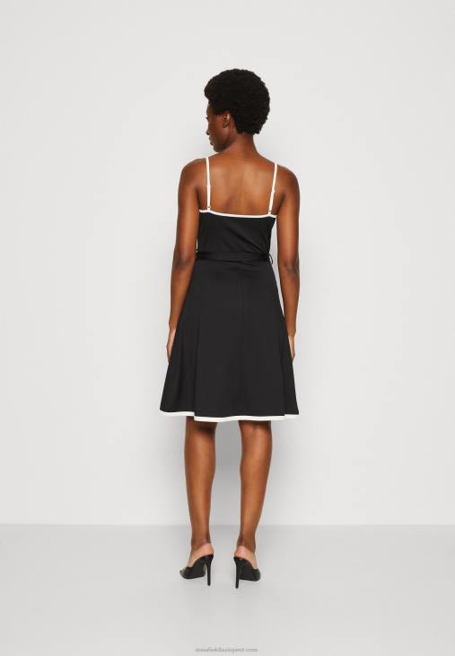 Anna Field nők jersey ruha fekete/fehér RTVD115