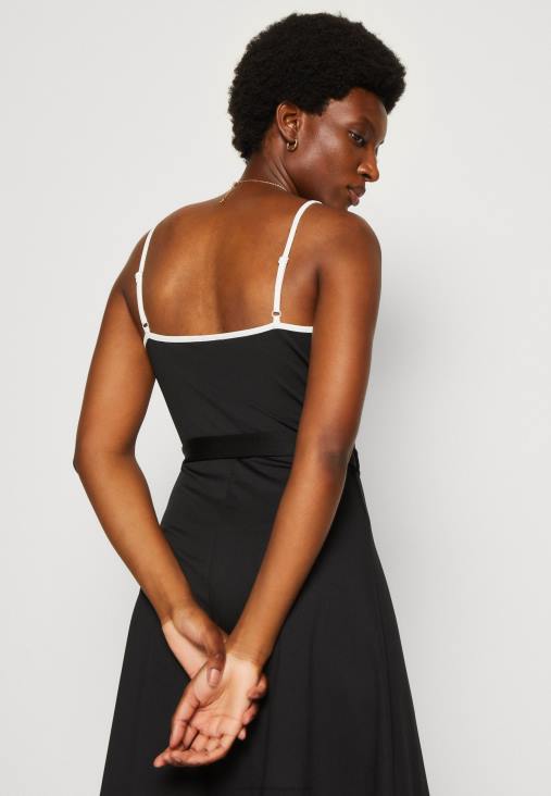 Anna Field nők jersey ruha fekete/fehér RTVD115