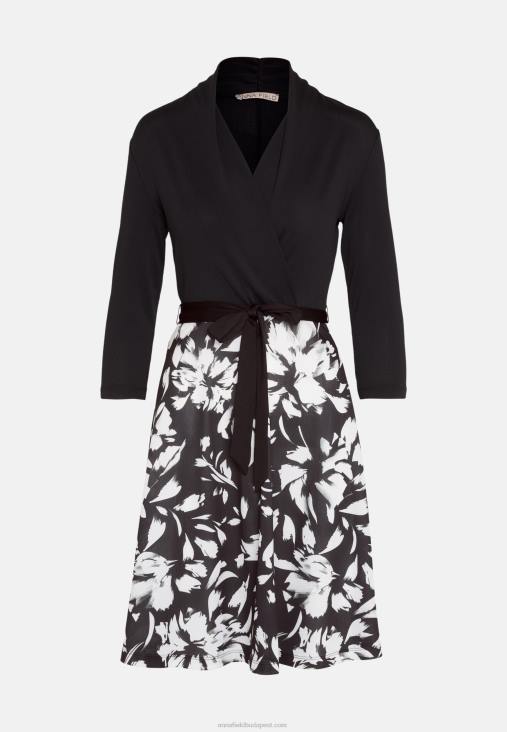 Anna Field nők jersey ruha fekete/fehér RTVD130