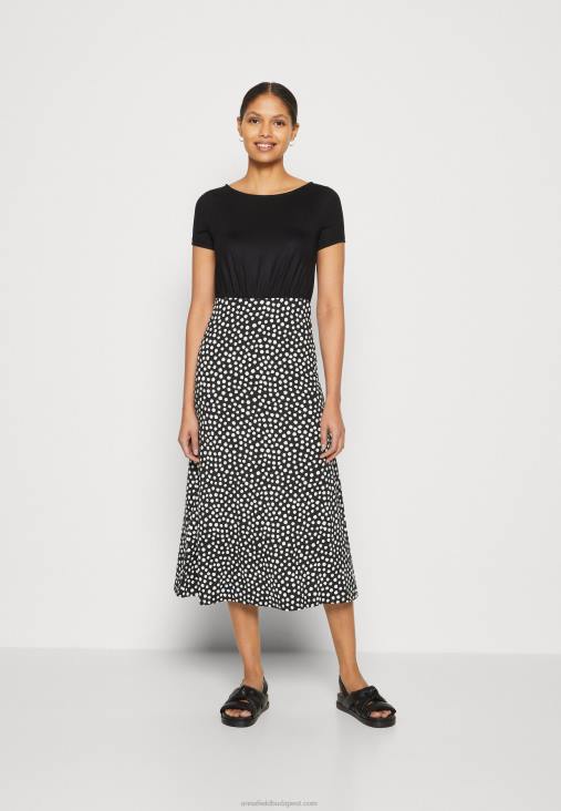 Anna Field nők jersey ruha fekete/fehér RTVD171