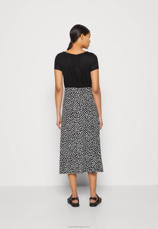 Anna Field nők jersey ruha fekete/fehér RTVD171