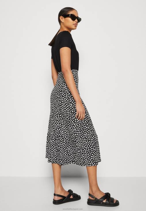 Anna Field nők jersey ruha fekete/fehér RTVD171