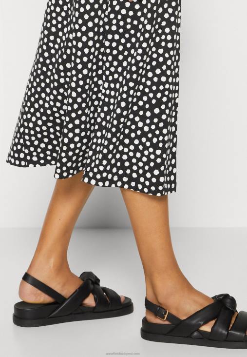 Anna Field nők jersey ruha fekete/fehér RTVD171