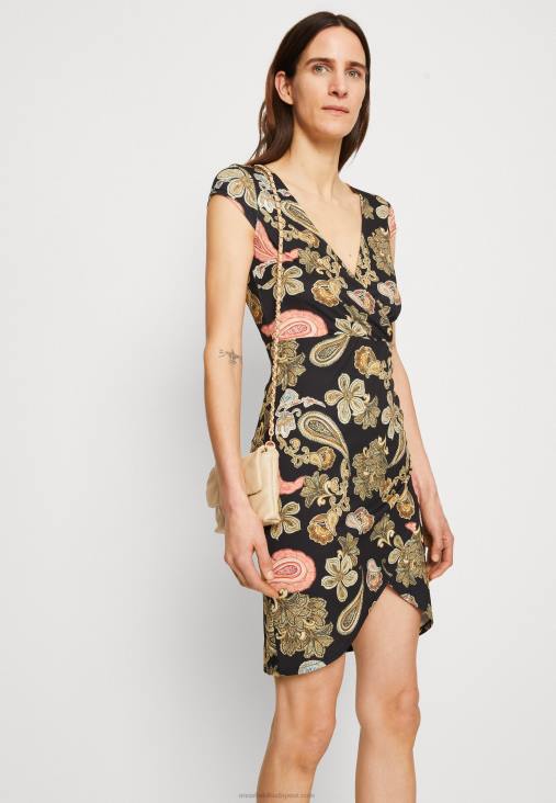 Anna Field nők jersey ruha fekete/több színű RTVD189