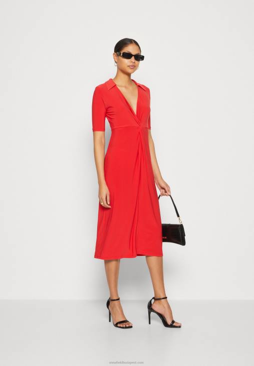 Anna Field nők jersey ruha piros RTVD142