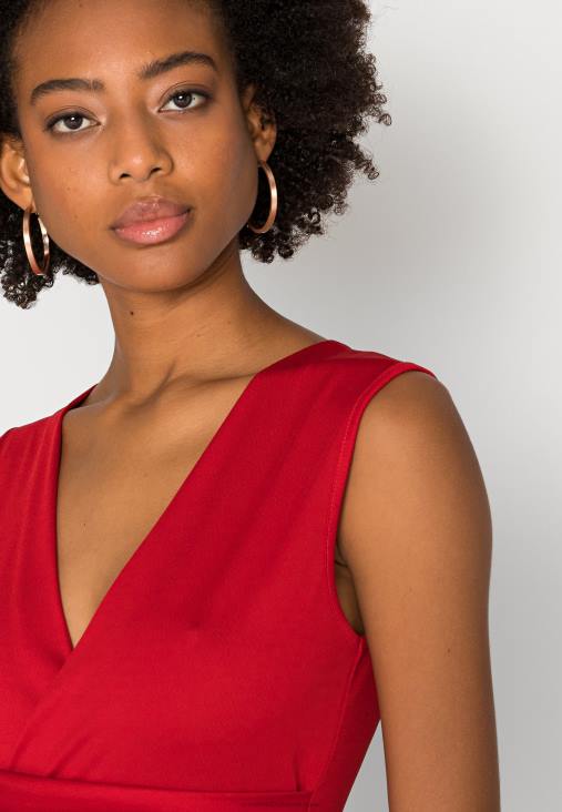 Anna Field nők jersey ruha piros RTVD172