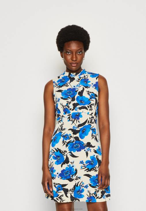 Anna Field nők jersey ruha törtfehér/kék RTVD166