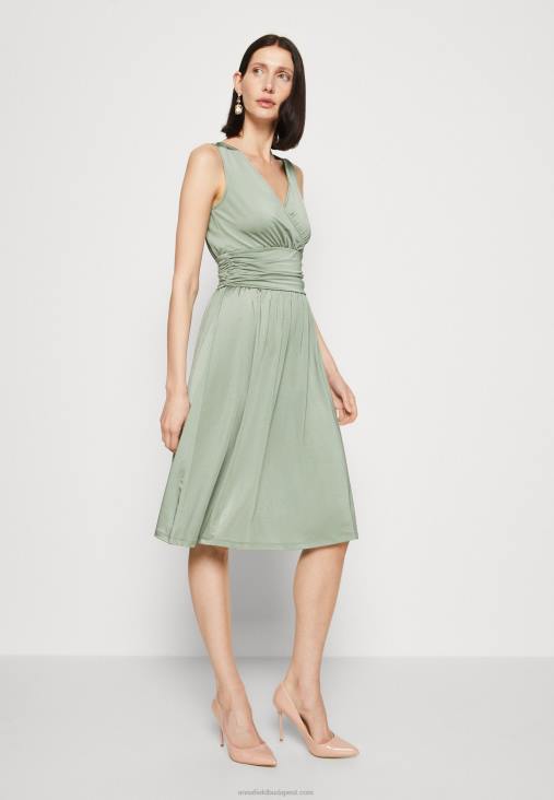 Anna Field nők jersey ruha világoszöld RTVD38