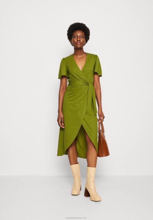 Anna Field nők jersey ruha zöld RTVD138