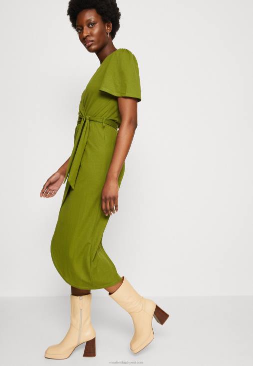 Anna Field nők jersey ruha zöld RTVD138