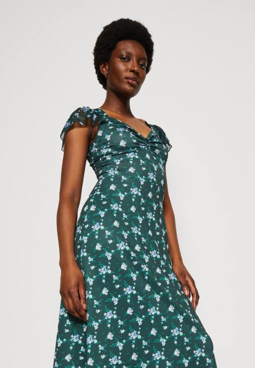 Anna Field nők jersey ruha zöld/több színű RTVD110