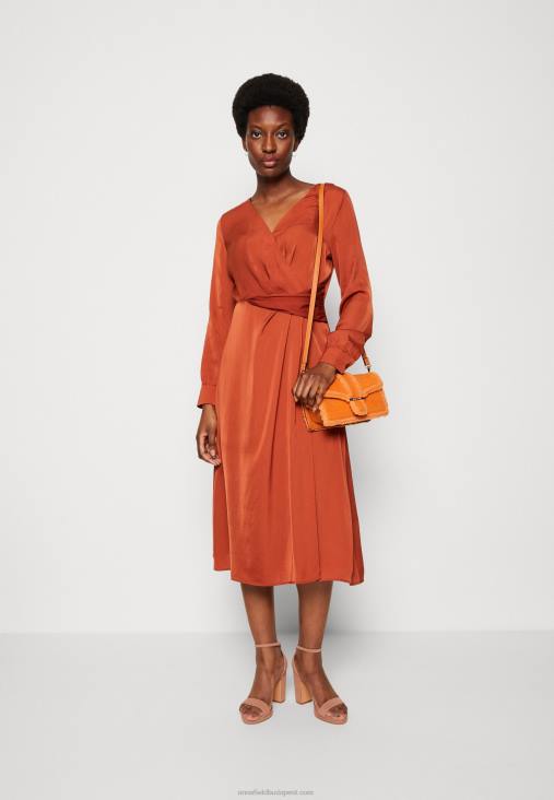 Anna Field nők koktélruha party ruha barna RTVD54