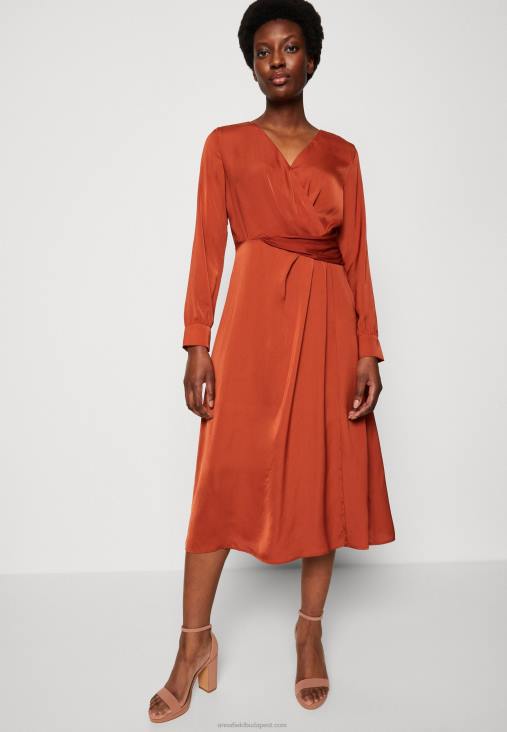 Anna Field nők koktélruha party ruha barna RTVD54