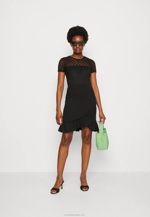 Anna Field nők koktélruha party ruha fekete RTVD60