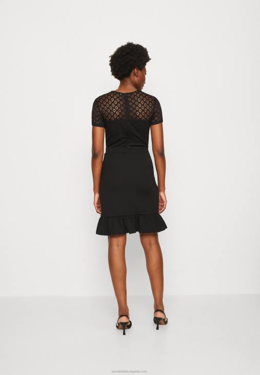 Anna Field nők koktélruha party ruha fekete RTVD60