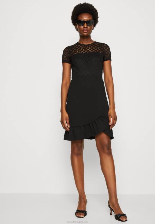 Anna Field nők koktélruha party ruha fekete RTVD60