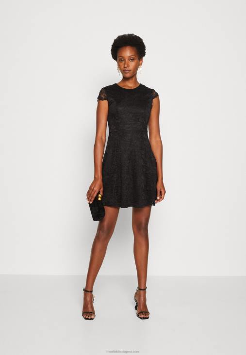 Anna Field nők koktélruha party ruha fekete RTVD64