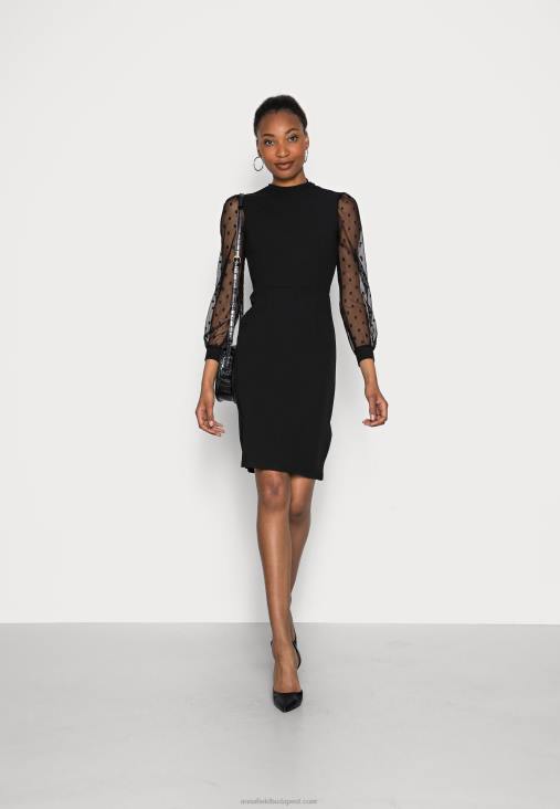 Anna Field nők koktélruha party ruha fekete RTVD70