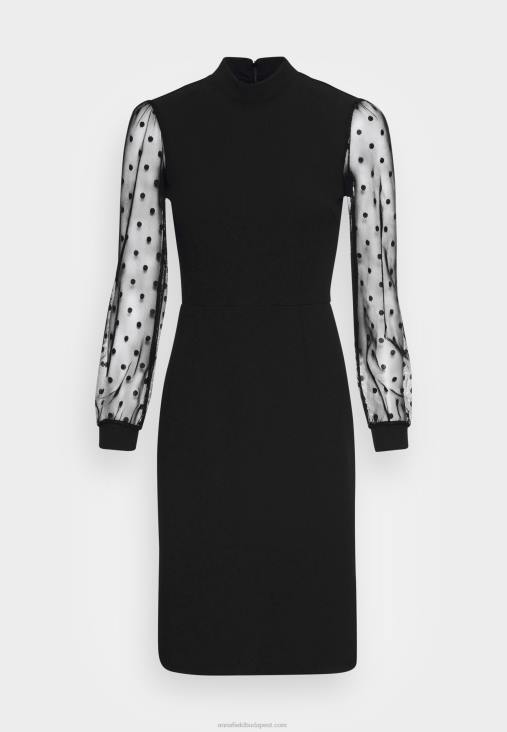 Anna Field nők koktélruha party ruha fekete RTVD70