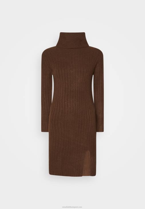 Anna Field nők pulóver ruha sötétbarna RTVD210