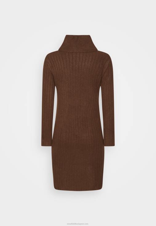 Anna Field nők pulóver ruha sötétbarna RTVD210