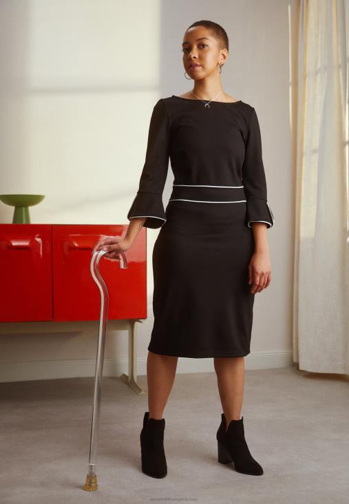 Anna Field nők váltóruha fekete RTVD218