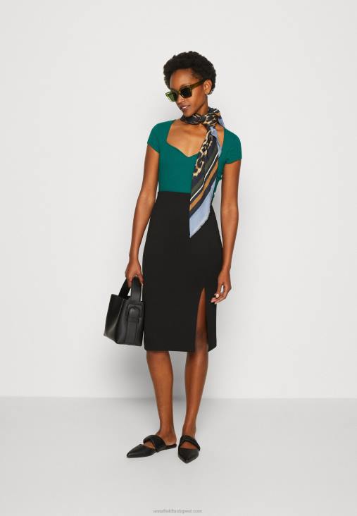 Anna Field nők ceruzaszoknya fekete RTVD797