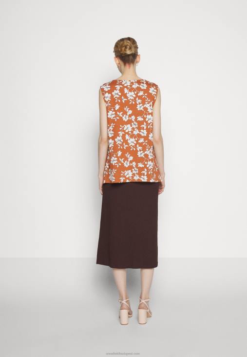 Anna Field nők egy vonalú szoknya barna RTVD781