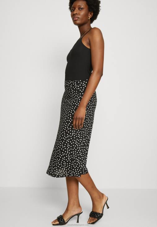 Anna Field nők egy vonalú szoknya fekete RTVD790