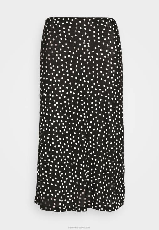 Anna Field nők egy vonalú szoknya fekete RTVD790