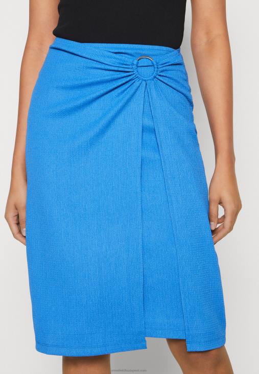 Anna Field nők pakolásszoknya kék RTVD807