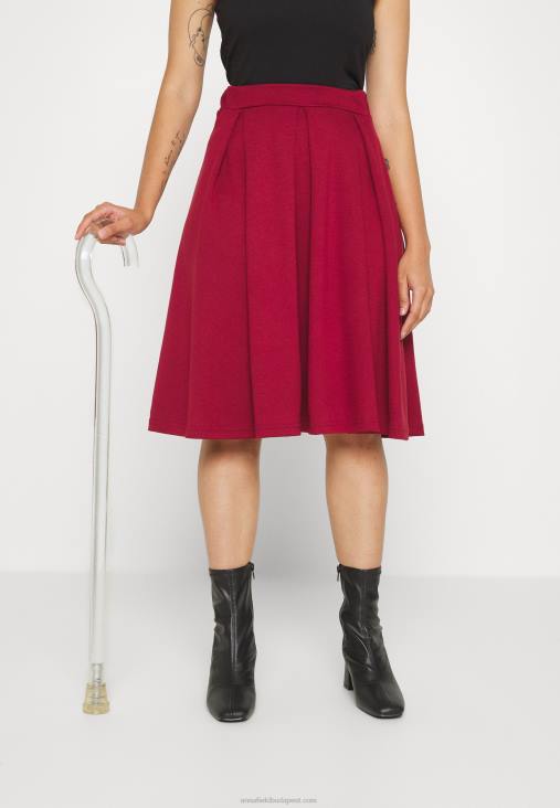 Anna Field nők redős szoknya piros RTVD780