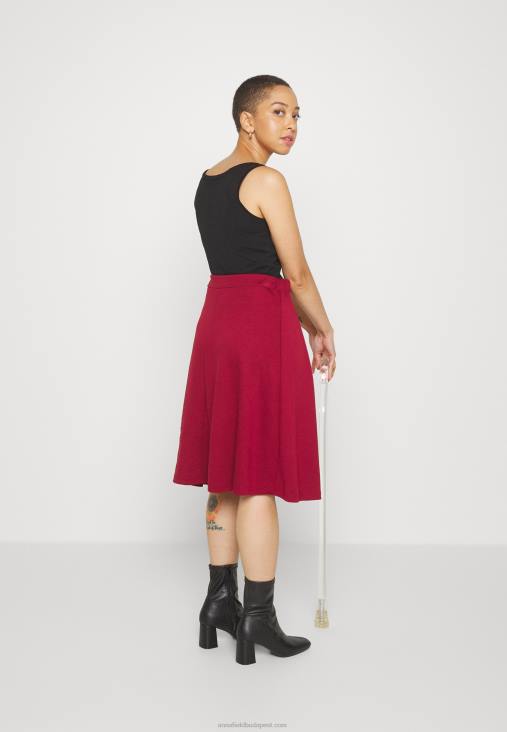 Anna Field nők redős szoknya piros RTVD780