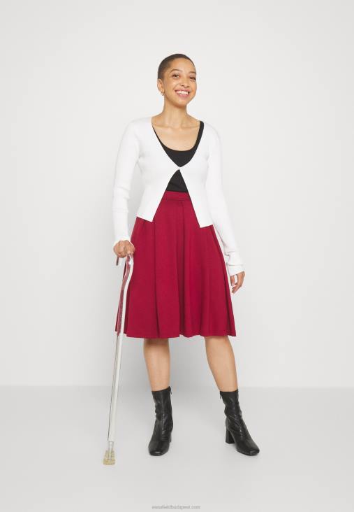 Anna Field nők redős szoknya piros RTVD780