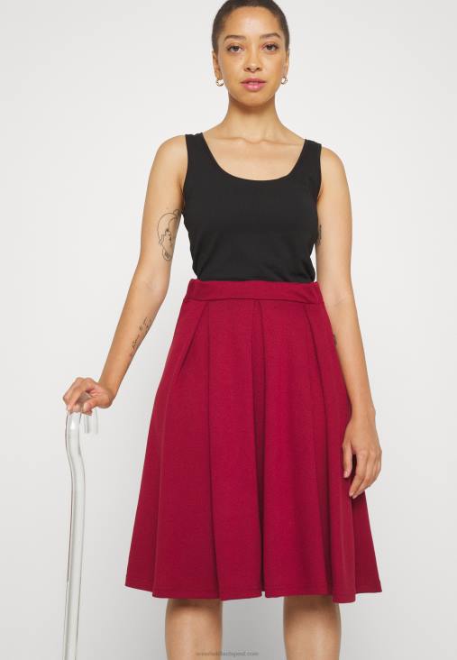 Anna Field nők redős szoknya piros RTVD780